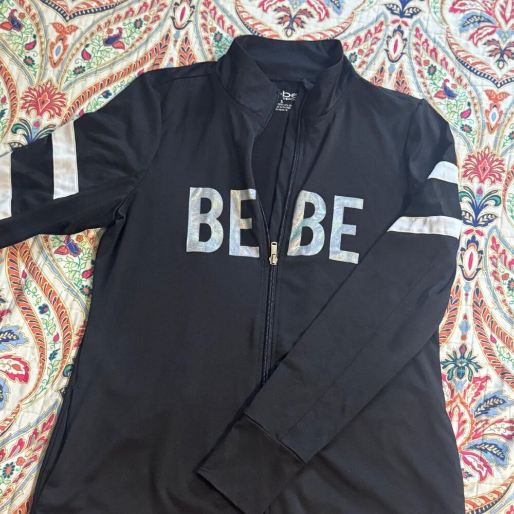 Black Bebe sport zip up jacket
